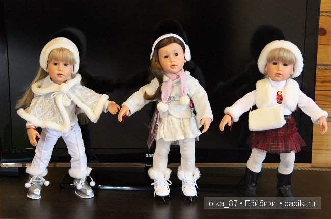 На улице лето...А ко мне приехала такая вот зимняя компания-Снегурочки Готц ( Gotz) (фото 5)
