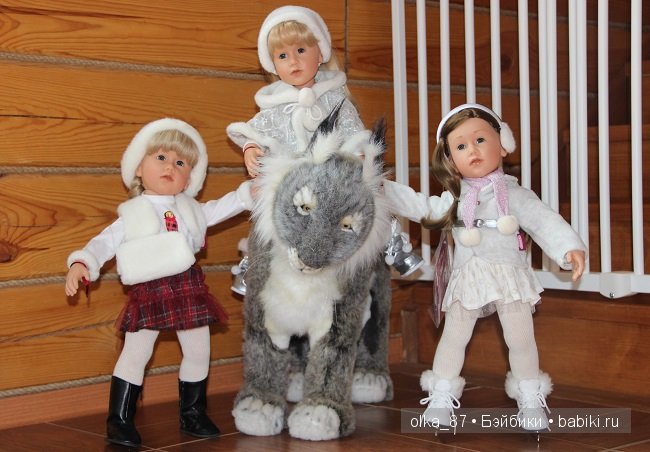 На улице лето...А ко мне приехала такая вот зимняя компания-Снегурочки Готц ( Gotz) (фото 10)