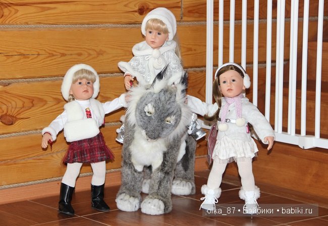 На улице лето...А ко мне приехала такая вот зимняя компания-Снегурочки Готц ( Gotz) (фото 7)