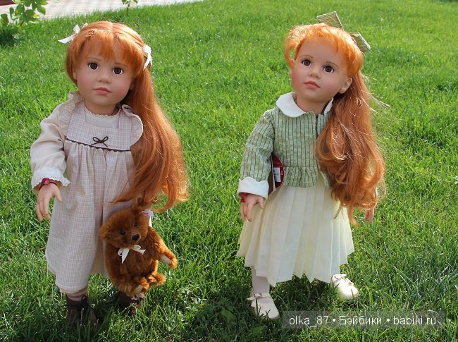 Такие похожие и разные рыжики - Анна-Мария и Марта Gotz 58см