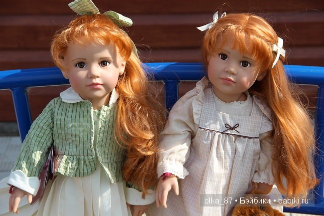 Такие похожие и разные рыжики - Анна-Мария и Марта Gotz 58см