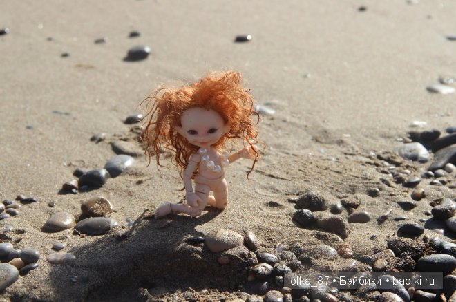 Кусочек моря... Или моя Сайлас (Реалпуки Soso) отдыхает на море