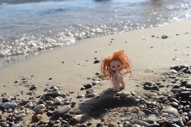 Кусочек моря... Или моя Сайлас (Реалпуки Soso) отдыхает на море