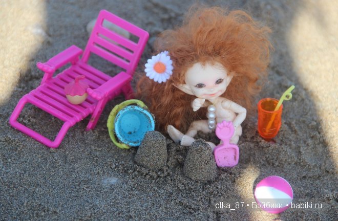 Кусочек моря... Или моя Сайлас (Реалпуки Soso) отдыхает на море