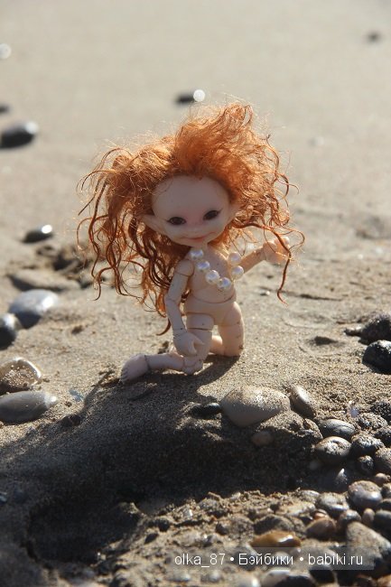 Кусочек моря... Или моя Сайлас (Реалпуки Soso) отдыхает на море