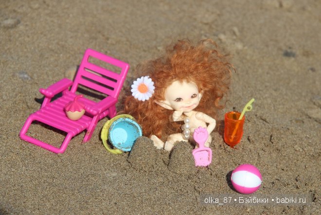 Кусочек моря... Или моя Сайлас (Реалпуки Soso) отдыхает на море