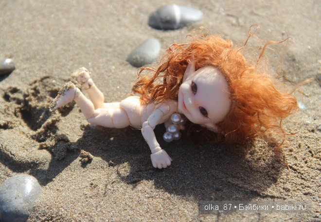 Кусочек моря... Или моя Сайлас (Реалпуки Soso) отдыхает на море