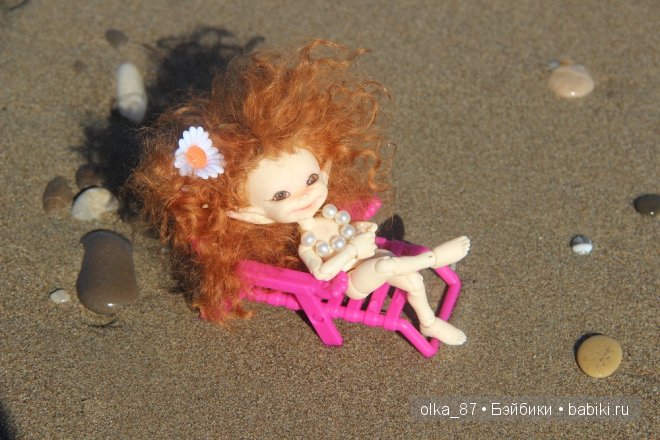 Кусочек моря... Или моя Сайлас (Реалпуки Soso) отдыхает на море