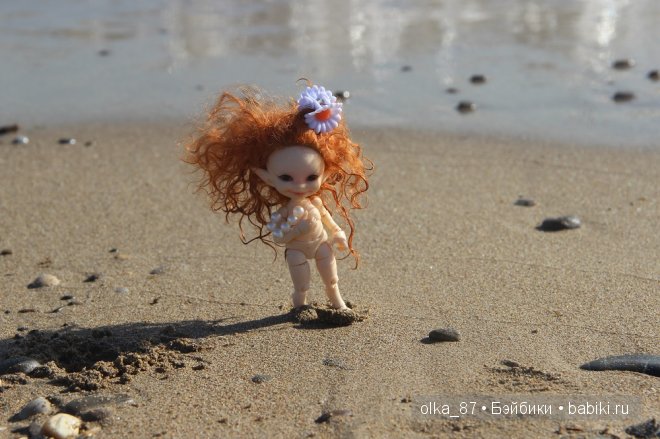 Кусочек моря... Или моя Сайлас (Реалпуки Soso) отдыхает на море