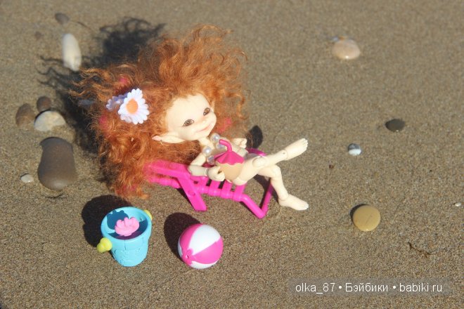 Кусочек моря... Или моя Сайлас (Реалпуки Soso) отдыхает на море