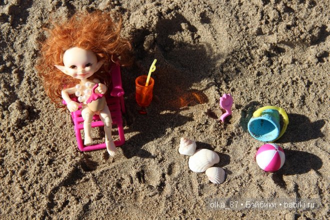 Кусочек моря... Или моя Сайлас (Реалпуки Soso) отдыхает на море