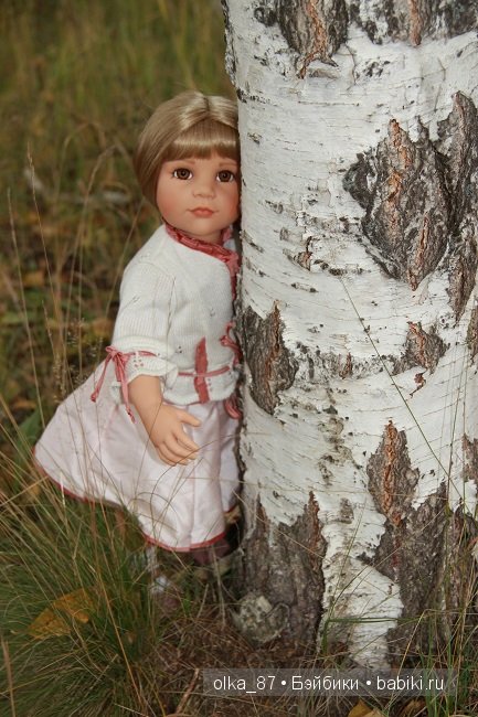 Лесная прогулка с моей новенькой малышкой Жасмин (Jasmine) Gotz 2003 год