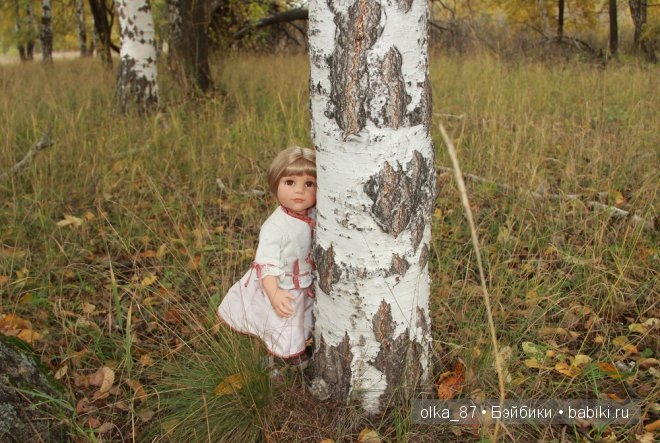 Лесная прогулка с моей новенькой малышкой Жасмин (Jasmine) Gotz 2003 год