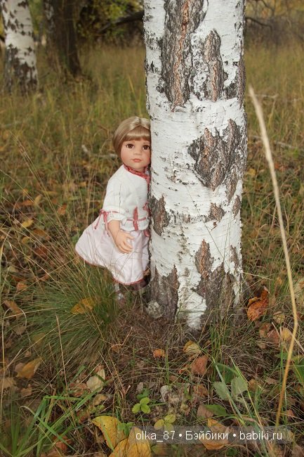 Лесная прогулка с моей новенькой малышкой Жасмин (Jasmine) Gotz 2003 год