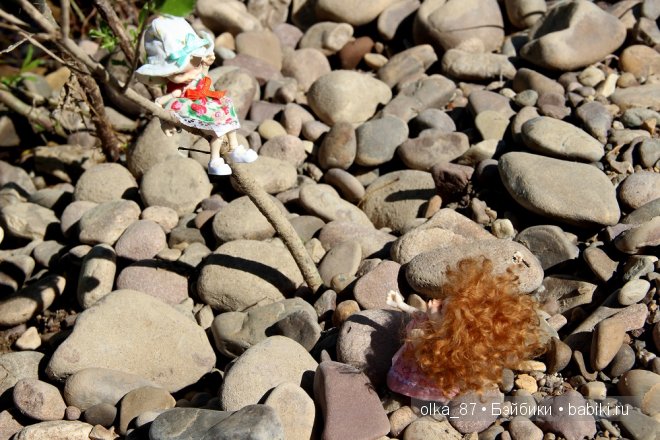 Прогулка моих малышей на речку или Реалпуки Soso и Kaka