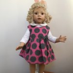 Новое платье на куклу 60 см.. Италия