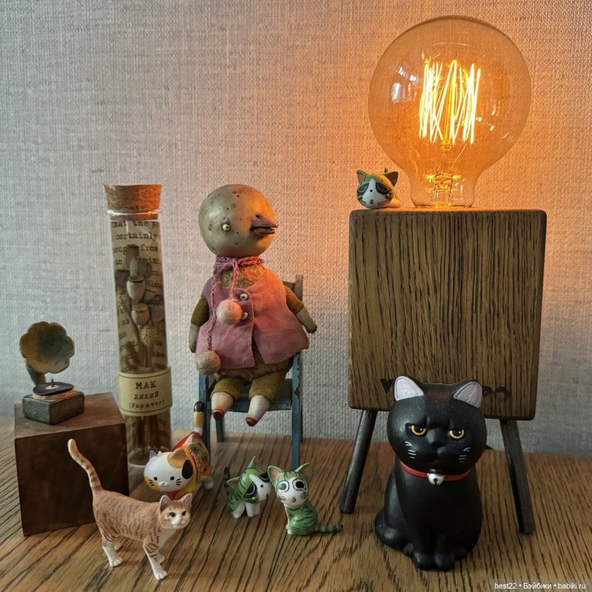 Птичка на счастье — Домашние фото авторских игрушек: Тедди (фото 8)