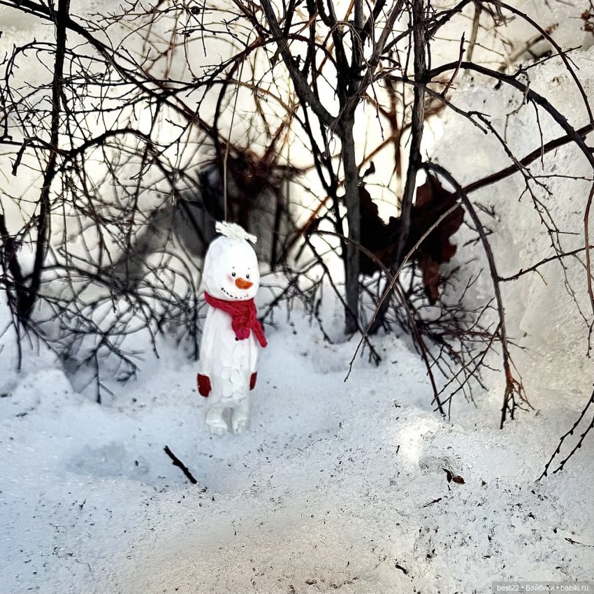 Снеговик | Бэйбики Снеговик — Домашние фото авторских игрушек: Тедди (фото 7)