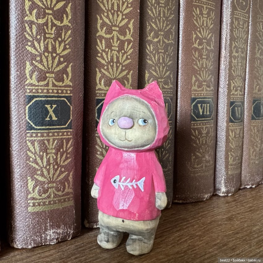 Первая весна Мяуса | Бэйбики Первая весна Мяуса — Авторские игрушки из дерева: резьба