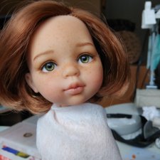 Крепление глаз у Паолок ООАК