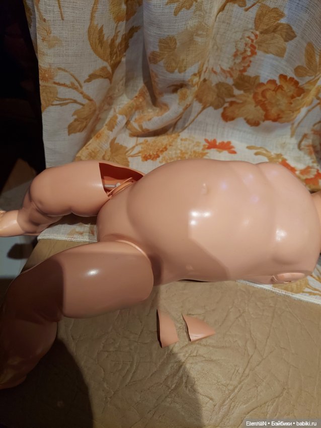 Мечта - пупс Минерва — Ремонт кукол СССР и ГДР (немок): чернота (фото 4)