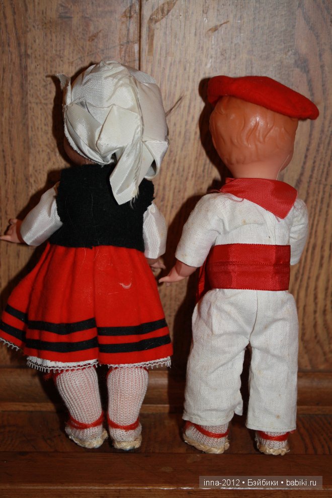 Улыбчивые Баски. Винтажные куклы-малыши в французских национальных костюмах Басков