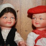 Улыбчивые Баски. Винтажные куклы-малыши в французских национальных костюмах Басков
