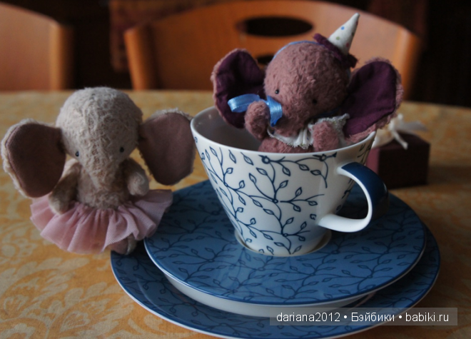 Тедди слонята Гензель и Греттель (фото 8)