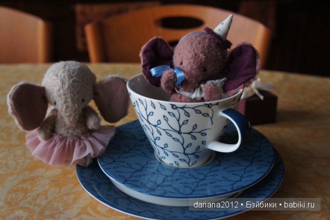 Тедди слонята Гензель и Греттель (фото 2)