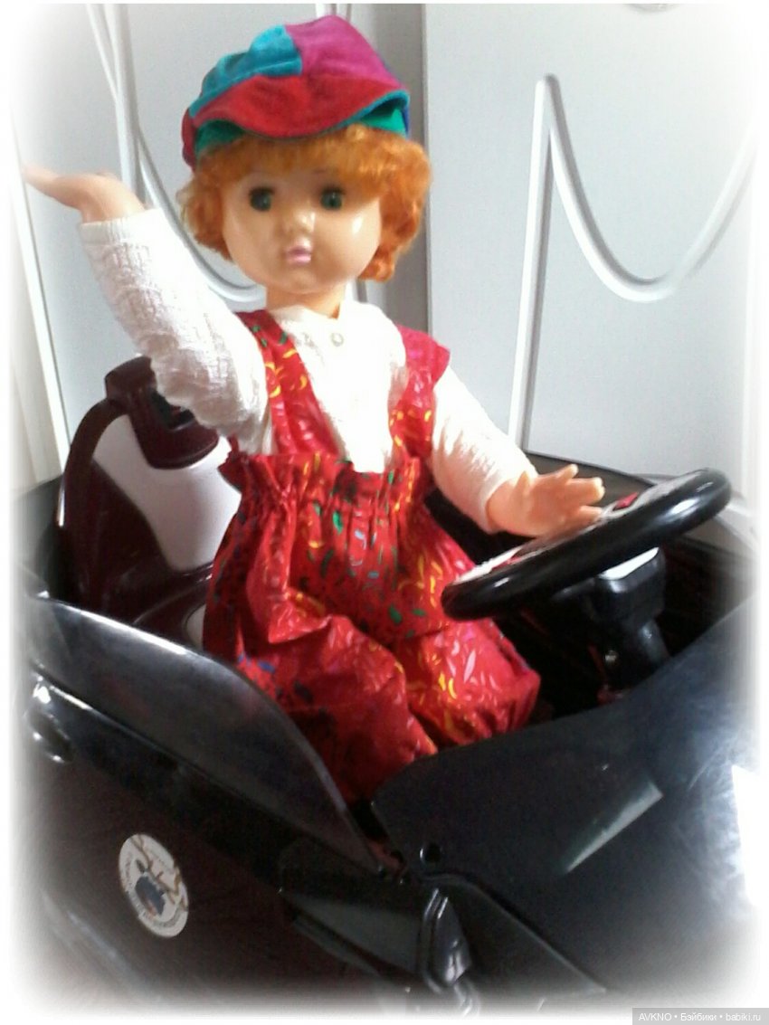 Маринка за рулем — Игрушки СССР и советского детства: резиновые (фото 7)