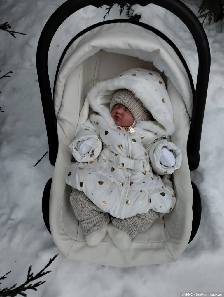 Зимняя прогулка🎄⛄🤍 — Куклы Реборн (Reborn): домашние фото (фото 6)