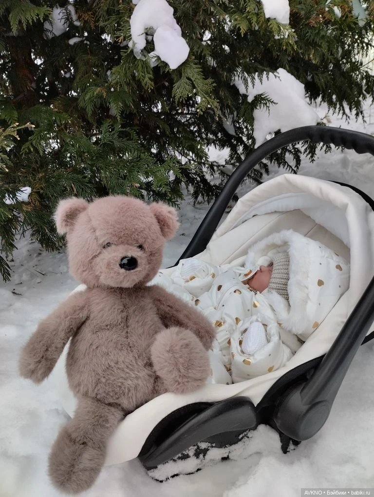 Зимняя прогулка🎄⛄🤍 — Куклы Реборн (Reborn): домашние фото
