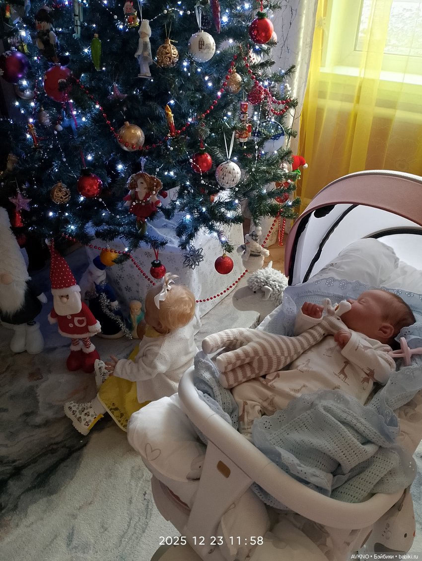 Любимочки, под ёлочкой 🎄 — Куклы Реборн (Reborn): домашние фото