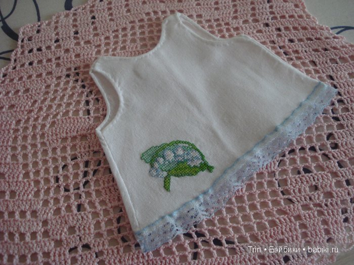 нижняя сорочка с вышивкой