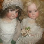 Две красавицы Анастасия и Мария. Queen Louise - антикварные куклы Armand Marseille doll