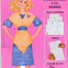 Бумажные куклы Barbie 1982 Mattel