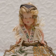 Небольшая кукла из целлулоида Petitcollin Франция К 59