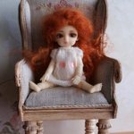 Кресло для куклы в стиле шебби-шик