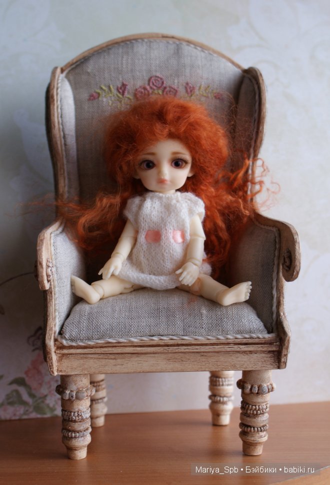 Кресло для куклы в стиле шебби-шик (фото 2)