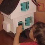 Строим дом эльфу. Дом для куклы своими руками - мастер-класс. Часть 3