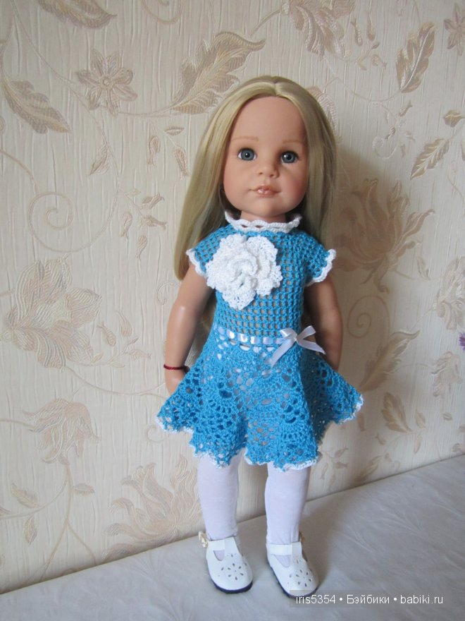 Платье к празднику. Одежда для кукол Готц (фото 5)