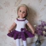 Платье к празднику. Одежда для кукол Готц