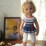 Мечтая о солнце и море. Одежда для кукол Готц.