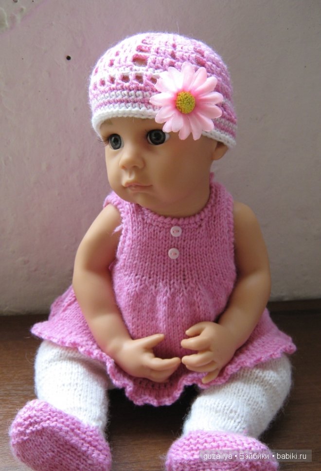 Одеваю Кимми (Готц). Вязание. Ленивый жаккард | Бэйбики Одеваю Кимми (Готц). Вязание. Ленивый жаккард (фото 2)