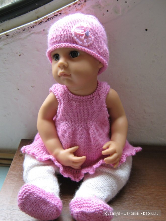 Одеваю Кимми (Готц). Вязание. Ленивый жаккард | Бэйбики Одеваю Кимми (Готц). Вязание. Ленивый жаккард