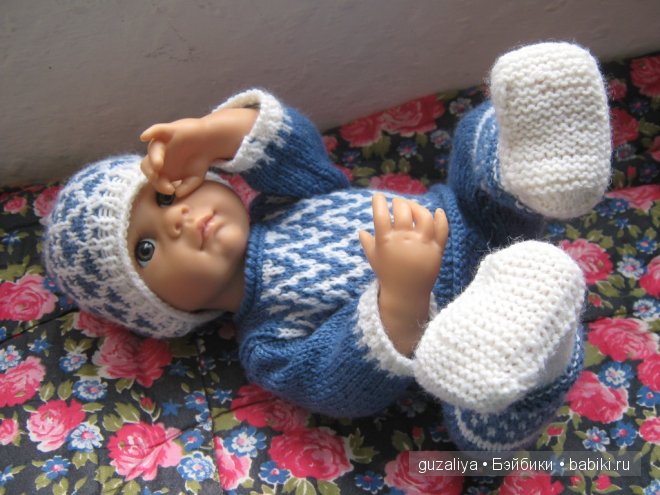 Одеваю Кимми (Готц). Вязание. Ленивый жаккард | Бэйбики Одеваю Кимми (Готц). Вязание. Ленивый жаккард (фото 10)