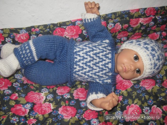 Одеваю Кимми (Готц). Вязание. Ленивый жаккард | Бэйбики Одеваю Кимми (Готц). Вязание. Ленивый жаккард (фото 8)