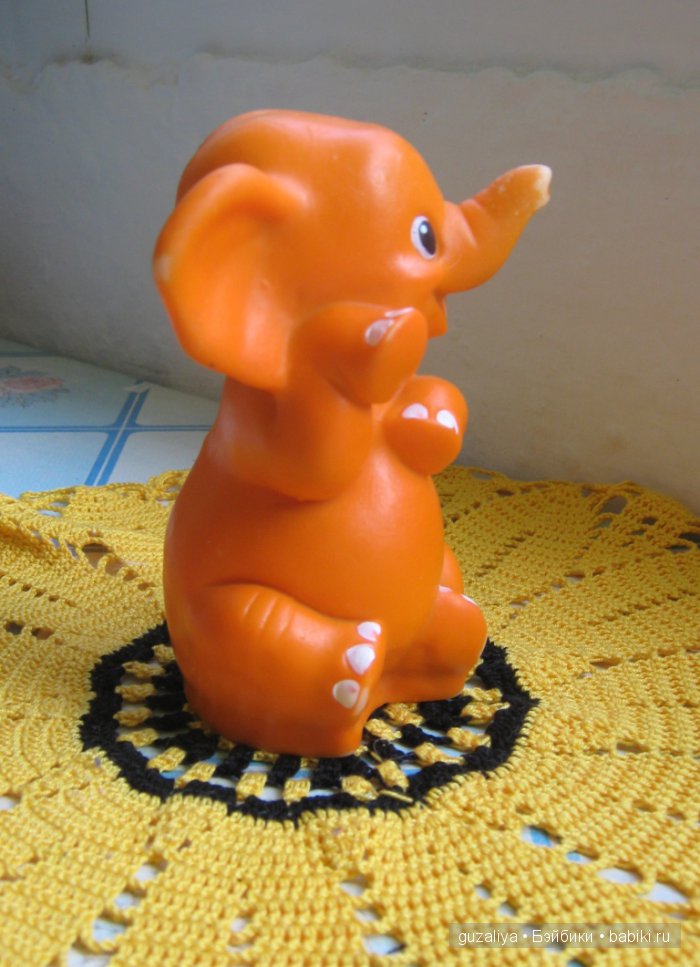 Позитивный слоник — Игрушки СССР и советского детства: резиновые (фото 5)