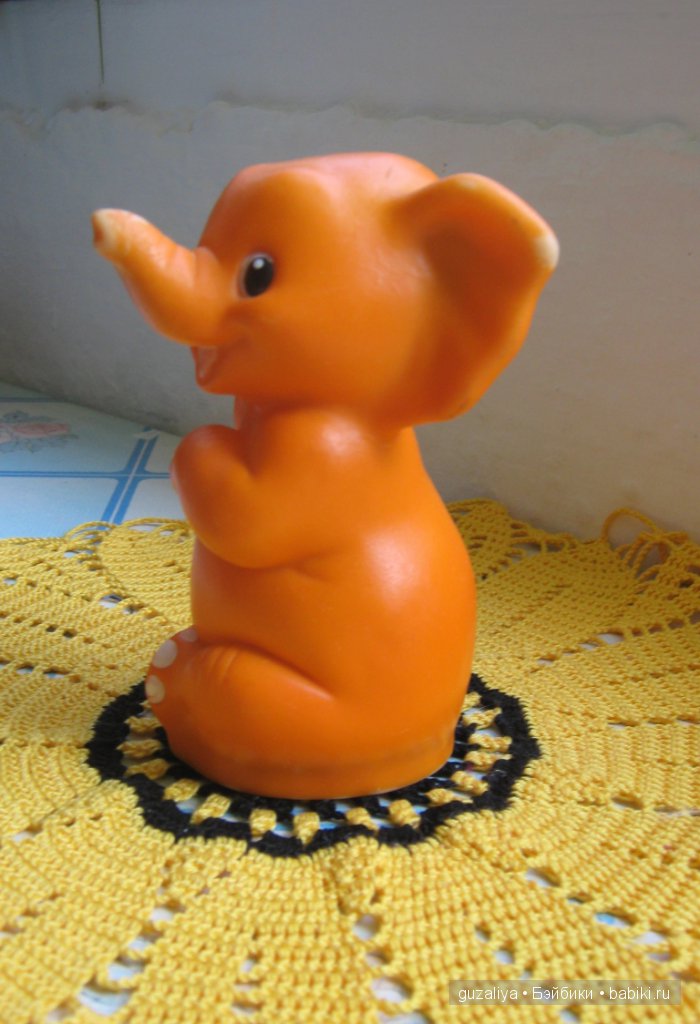 Позитивный слоник — Игрушки СССР и советского детства: резиновые (фото 3)