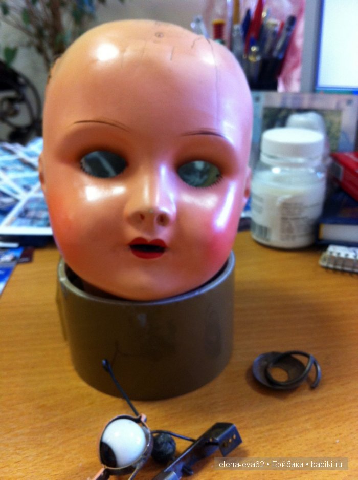 Эффект куколки | Бэйбики Эффект куколки — Реставрация антикварных кукол: ремонт фарфора (фото 8)